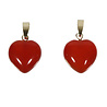 Carneool hanger hart met 14k gouden oogje Carneool hanger hart met 14k gouden oogje