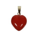 Carneool hanger hart met 14k gouden oogje Carneool hanger hart met 14k gouden oogje