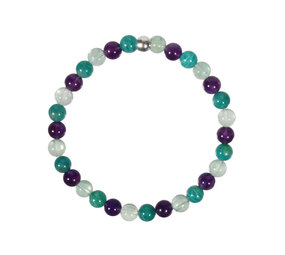 Armband sterrenbeeld vissen 18 cm | 6 mm kralen Armband sterrenbeeld vissen 18 cm | 6 mm kralen