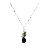 Zilveren ketting tros sterrenbeeld weegschaal Zilveren ketting tros sterrenbeeld weegschaal