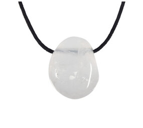 Lavendelkwarts hanger doorboord Lavendelkwarts hanger doorboord