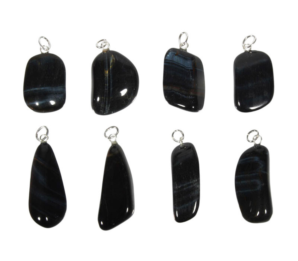 Valkenoog hanger met zilveren oogje Valkenoog hanger met zilveren oogje