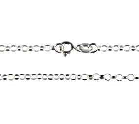 Zilveren ketting rolo 60 cm