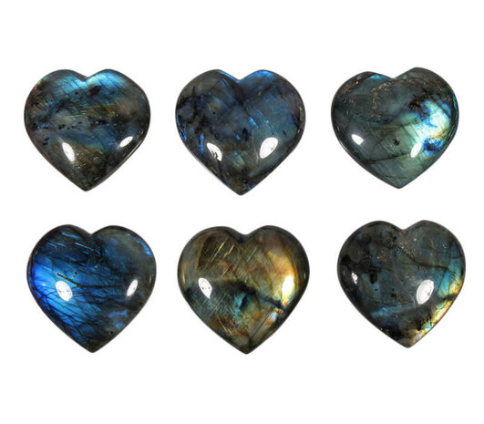 Labradoriet edelsteen hart A-kwaliteit 5 cm Labradoriet edelsteen hart A-kwaliteit 5 cm