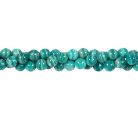 Amazoniet kralen rond 6 mm (streng van 40 cm)