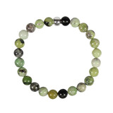 Magnetiet in serpentijn armband 20 cm | 8 mm kralen Magnetiet in serpentijn armband 20 cm | 8 mm kralen