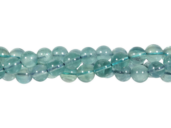 Fluoriet (groen/blauw) kralen rond 8 mm (streng van 40 cm) Fluoriet (groen/blauw) kralen rond 8 mm (streng van 40 cm)