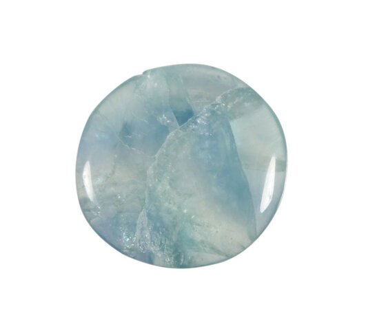 Fluoriet (groen/blauw) steen plat gepolijst Fluoriet (groen/blauw) steen plat gepolijst