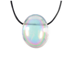 Angel aura kwarts hanger A-kwaliteit doorboord Angel aura kwarts hanger A-kwaliteit doorboord