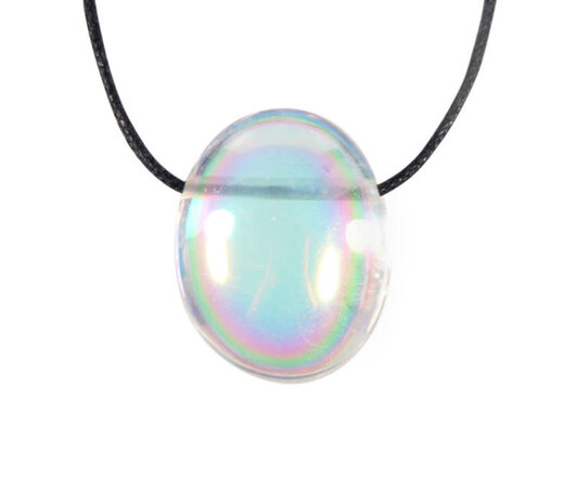 Angel aura kwarts hanger A-kwaliteit doorboord Angel aura kwarts hanger A-kwaliteit doorboord