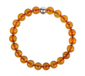 Barnsteen (cognac) armband 18 cm | 8 mm kralen Barnsteen (cognac) armband 18 cm | 8 mm kralen