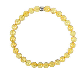 Barnsteen (geel) armband 18 cm | 6 mm kralen