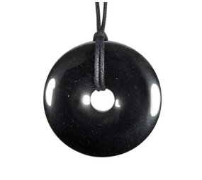 Hematiet hanger donut 4 cm Hematiet hanger donut 4 cm