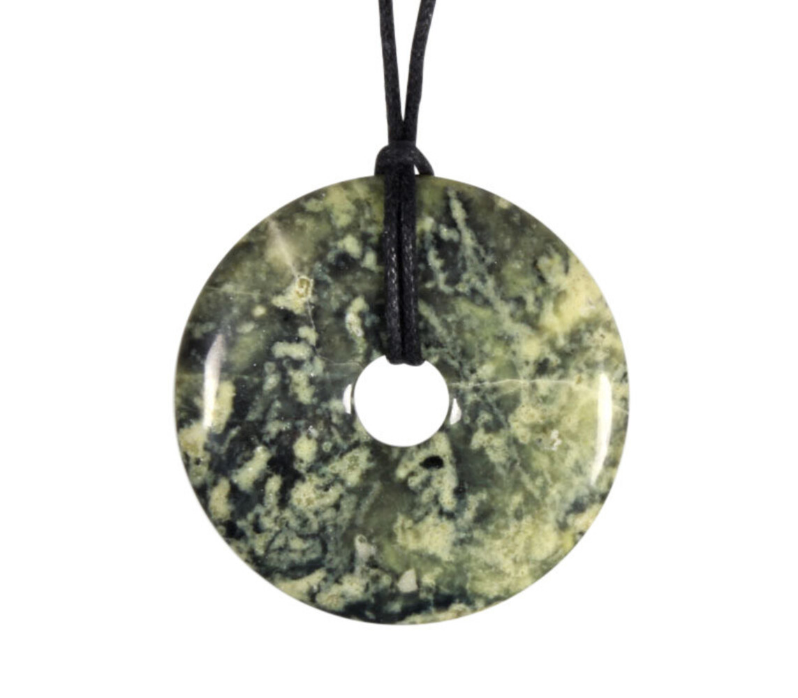 Serpentijn hanger donut 4 cm Serpentijn hanger donut 4 cm