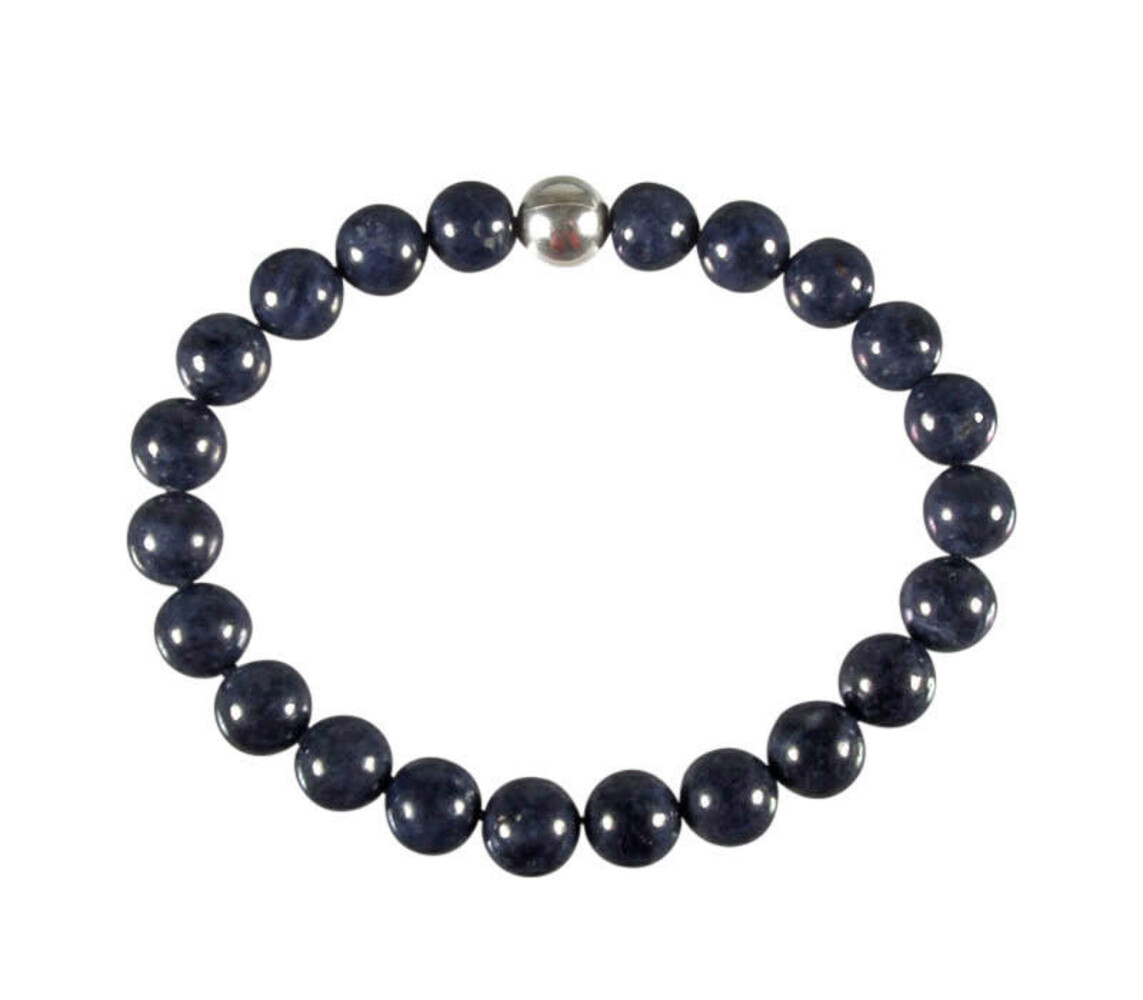 Saffier armband 20 cm | 8 mm kralen Saffier armband 20 cm | 8 mm kralen