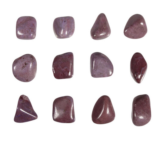 Jade (paars) steen getrommeld 5 - 10 gram Jade (paars) steen getrommeld 5 - 10 gram