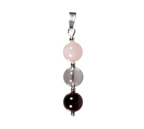 Zilveren hanger liefde 8 mm kralen Zilveren hanger liefde 8 mm kralen