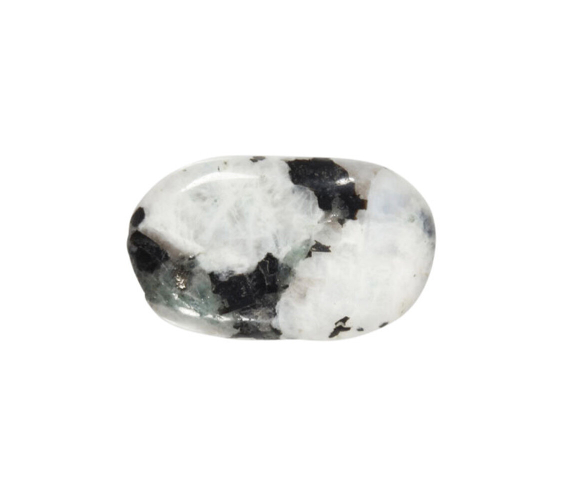 Maansteen (regenboog) steen plat gepolijst Maansteen (regenboog) steen plat gepolijst