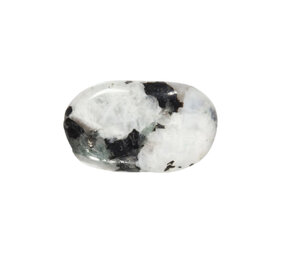 Maansteen (regenboog) steen plat gepolijst Maansteen (regenboog) steen plat gepolijst