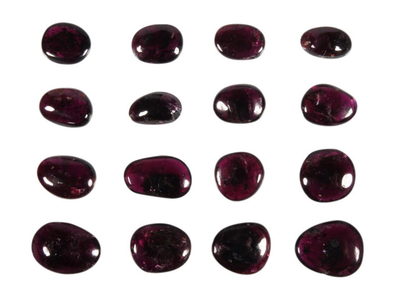 Granaat (rhodoliet) steen getrommeld 2 - 5 gram Granaat (rhodoliet) steen getrommeld 2 - 5 gram