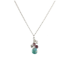 Zilveren ketting tros stemmingswisselingen Zilveren ketting tros stemmingswisselingen