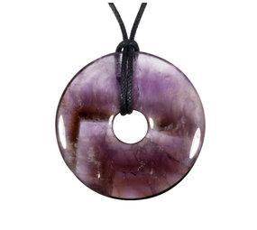 Amethist hanger donut 4 cm Amethist hanger donut 4 cm