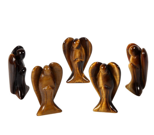 Tijgeroog engel 5 cm