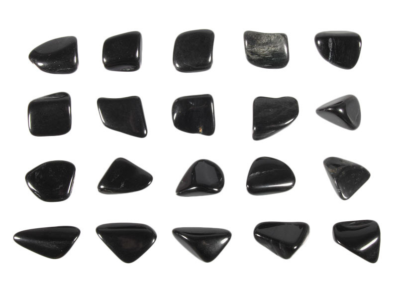 Jade (zwart) steen getrommeld 2 - 5 gram