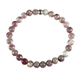 Toermalijn (roze) met lepidoliet (unicorn stone) armband 18 cm | 6 mm kralen Toermalijn (roze) met lepidoliet (unicorn stone) armband 18 cm | 6 mm kralen