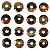 Tijgeroog met valkenoog hanger donut 3 cm Tijgeroog met valkenoog hanger donut 3 cm