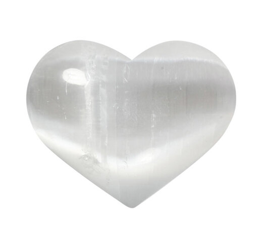 Seleniet edelsteen hart 7,5 cm Seleniet edelsteen hart 7,5 cm