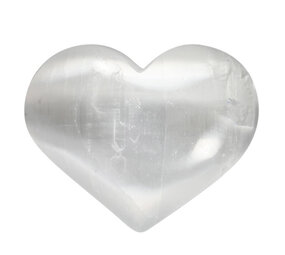 Seleniet edelsteen hart 7,5 cm Seleniet edelsteen hart 7,5 cm