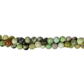 Magnetiet in serpentijn kralen rond 6 mm (streng van 40 cm) Magnetiet in serpentijn kralen rond 6 mm (streng van 40 cm)