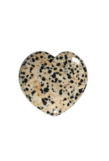 Jaspis (dalmatier) edelsteen hart 4 cm