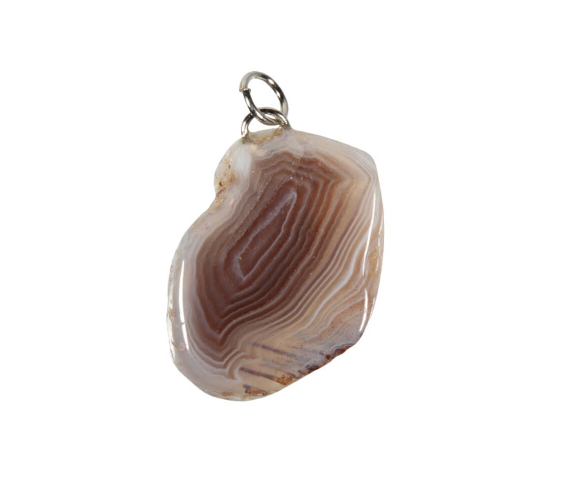 Agaat (Botswana) hanger schijfje Agaat (Botswana) hanger schijfje