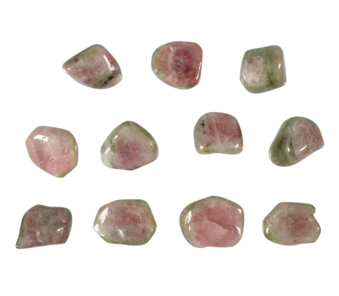 Toermalijn (watermeloen) steen getrommeld 5 - 10 gram