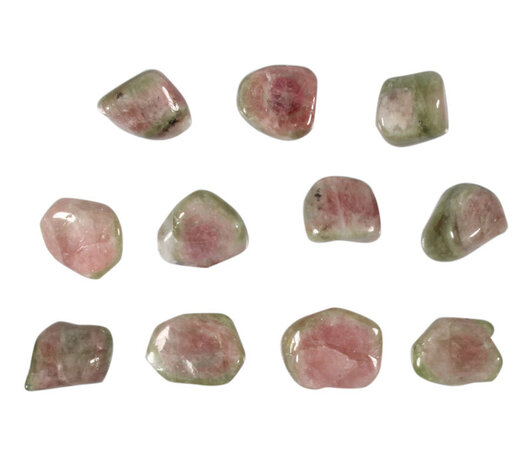 Toermalijn (watermeloen) steen getrommeld 5 - 10 gram
