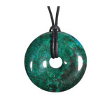 Chrysocolla hanger donut 2,9 - 3,2 cm