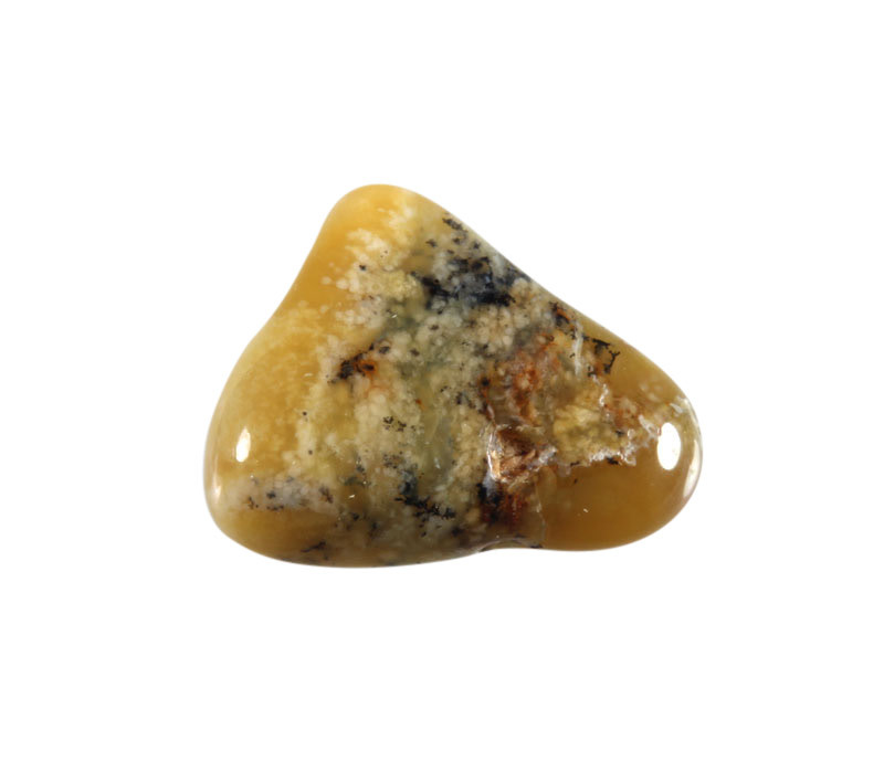 Merliniet (goud/groen) steen getrommeld 10 - 20 gram
