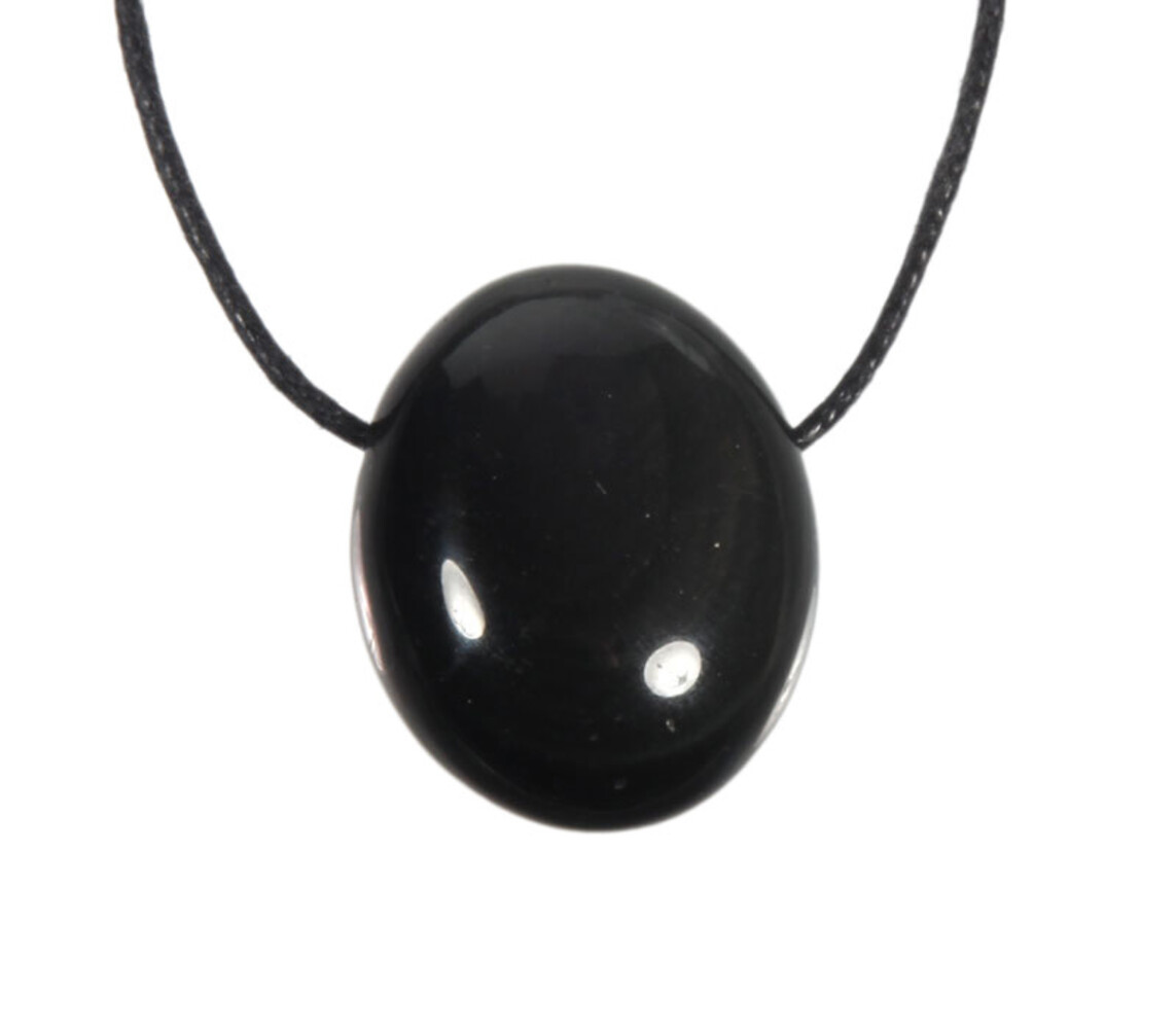 Obsidiaan (regenboog) hanger doorboord Obsidiaan (regenboog) hanger doorboord
