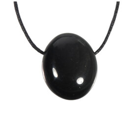 Obsidiaan (regenboog) hanger doorboord Obsidiaan (regenboog) hanger doorboord