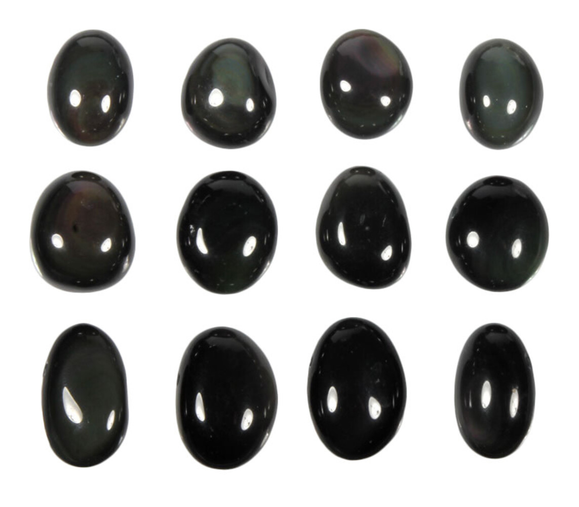 Obsidiaan (regenboog) hanger doorboord Obsidiaan (regenboog) hanger doorboord