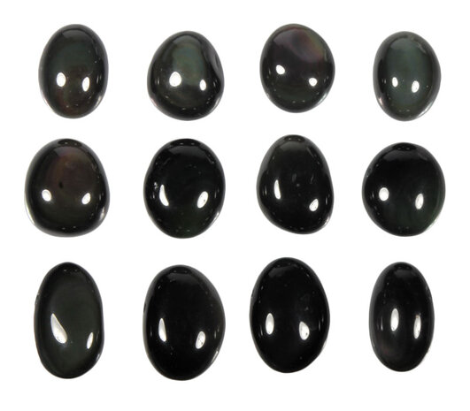 Obsidiaan (regenboog) hanger doorboord Obsidiaan (regenboog) hanger doorboord
