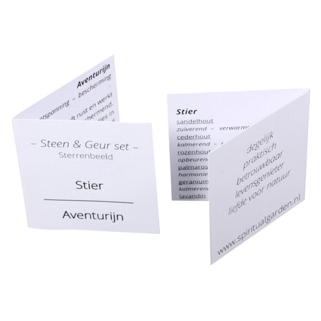 Steen en geur set astro | stier Steen en geur set astro | stier