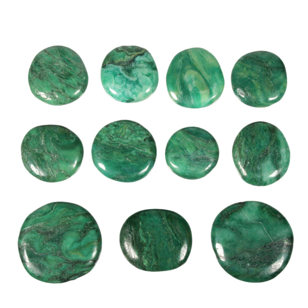 Prasem steen plat gepolijst Prasem steen plat gepolijst