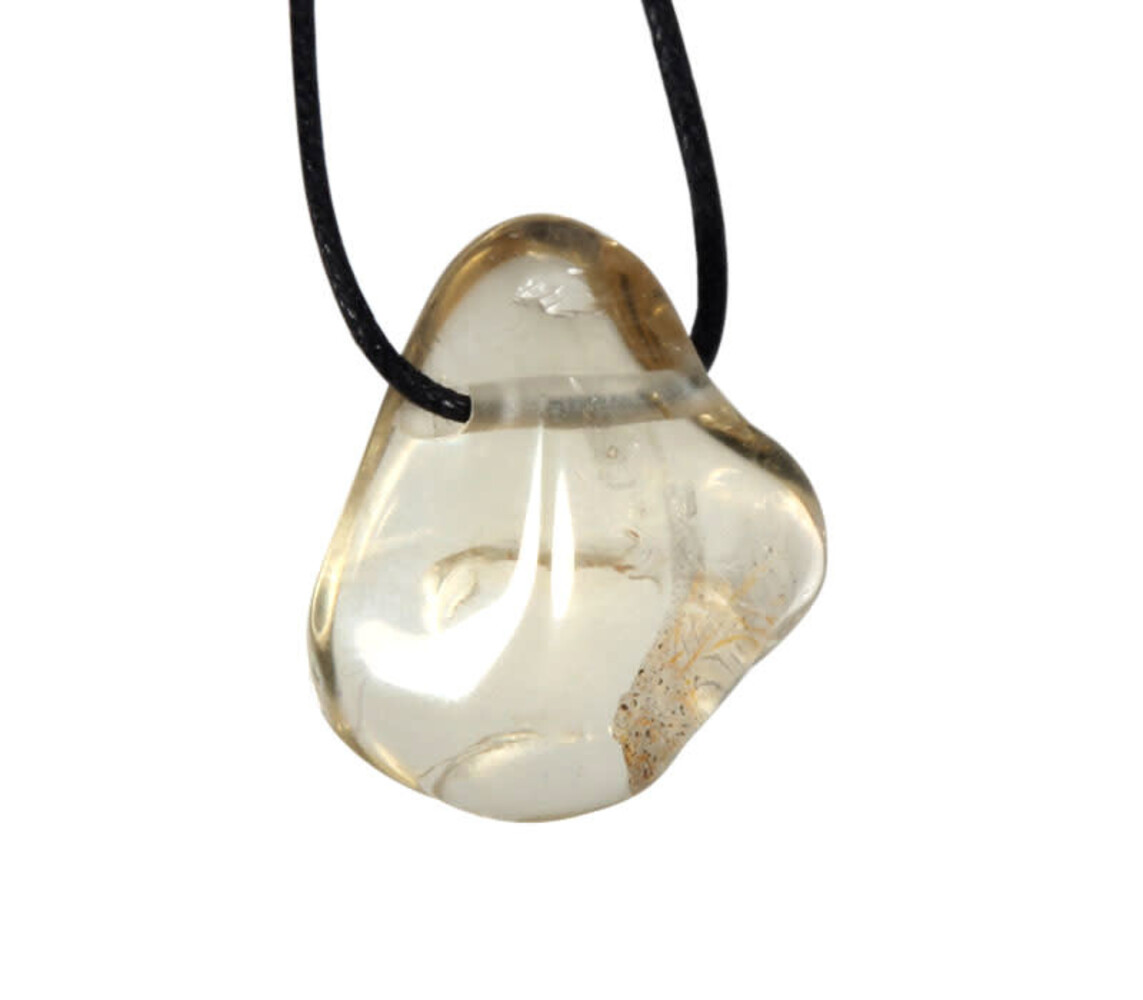 Labradoriet (goud) hanger doorboord Labradoriet (goud) hanger doorboord