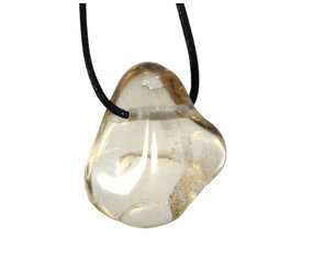 Labradoriet (goud) hanger doorboord Labradoriet (goud) hanger doorboord