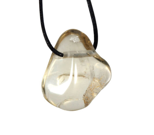 Labradoriet (goud) hanger doorboord Labradoriet (goud) hanger doorboord