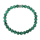 Malachiet armband 18 cm | 6 mm kralen Malachiet armband 18 cm | 6 mm kralen