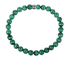 Malachiet armband 18 cm | 6 mm kralen Malachiet armband 18 cm | 6 mm kralen